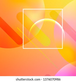 Minimal geometric background. Trendy gradient shapes composition. Abstract background.
