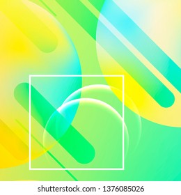 Minimal geometric background. Trendy gradient shapes composition. Abstract background.