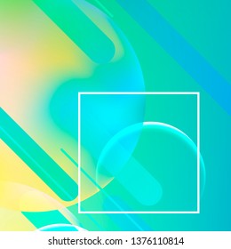 Minimal geometric background. Trendy gradient shapes composition. Abstract background.