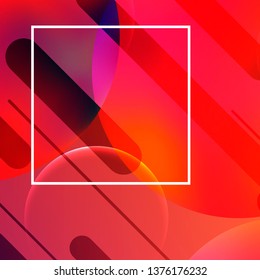 Minimal geometric background. Trendy gradient shapes composition. Abstract background.