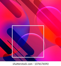 Minimal geometric background. Trendy gradient shapes composition. Abstract background.
