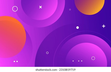 Minimal geometric background. Trendy gradient shapes composition. Eps10 vector