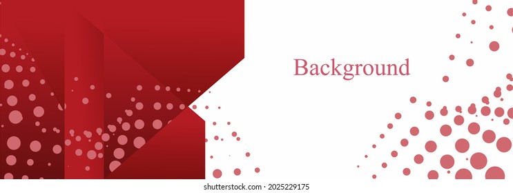 Minimal geometric background. Vector abstract red background texture design bright poster banner