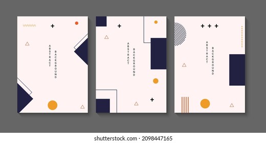 minimal geometric background vector. abstract banner for social media or promotion