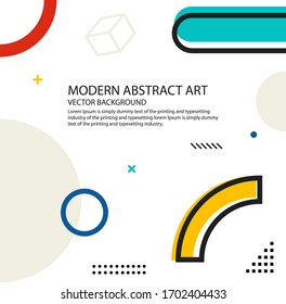Minimal geometric background. vector illustration