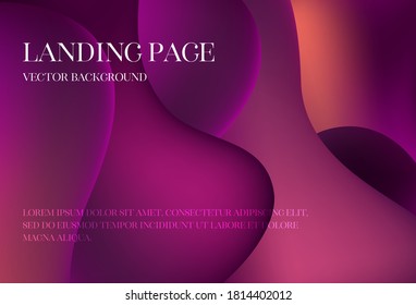 Minimal geometric background. Website template for websites, or apps.Dynamic shapes composition. Eps10 vector.