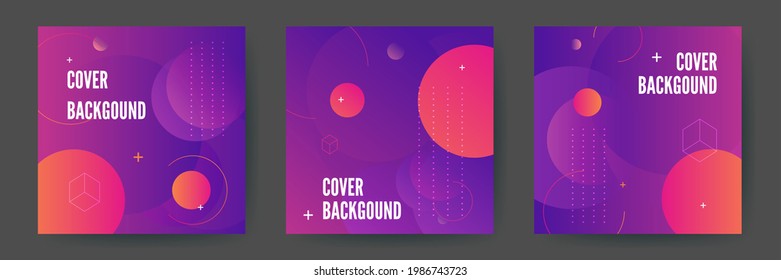 Fondo geométrico mínimo.Composición de formas de degradado de moda. Vector Eps10.