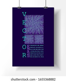 Diseño de banner geométrico mínimo. Plantilla vectorial con elementos de formas, moderno, estilo hipster.