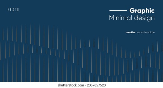 Minimales geometrisches Bannerdesign. Vektorhintergrund.