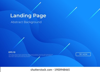 Minimal geometric blue abstract background, dynamic shape composition landing page backgrounds. eps10 vector