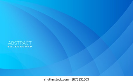 Minimal geometric blue background with dynamic shapes composition. Eps10 vector	