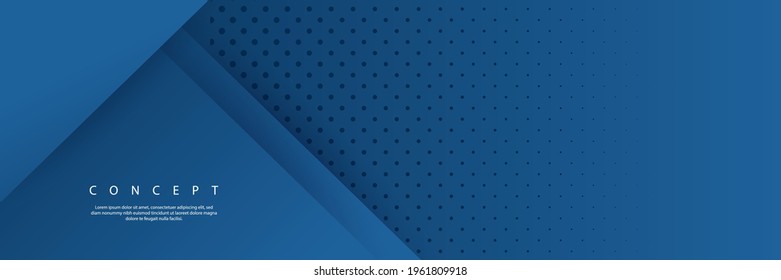 Minimal geometric blue background. Dynamic blue shapes composition with lines. Vector energy technology concept abstract background pattern design, bright poster, banner