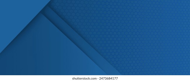 Fondo azul geométrico mínimo. Composición dinámica de Formas azules con hexágono. Vector concepto de tecnología de energía diseño de textura de fondo abstracto, póster brillante, Anuncio