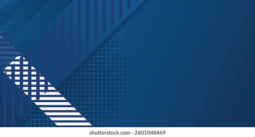 Minimal geometric blue background. Dynamic shapes composition with orange lines. Abstract background modern hipster futuristic graphic. Vector abstract background texture design, bright poster, banner