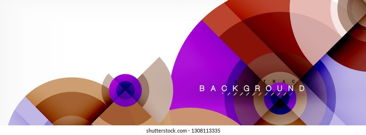 Minimale geometrische Kreise und abstrakte Dreiecke, techno-modernes Design, Plakatvorlage, Vektordesign