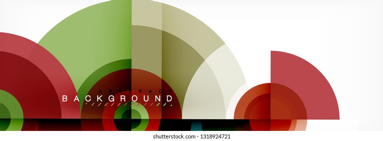 Minimale geometrische Kreise und abstrakte Dreiecke, techno-modernes Design, Plakatvorlage, Vektordesign