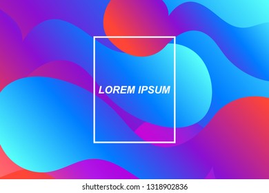 Minimal geometric colorful abstract background. Futuristic gradient shapes design. Creative illustration ideal for cover, poster, web and social media. Vector eps10.