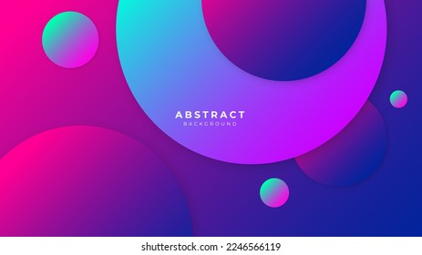 Minimal geometric colorful vibrant vivid geometric shapes light technology background abstract design. Vector illustration abstract graphic design pattern presentation background web template.