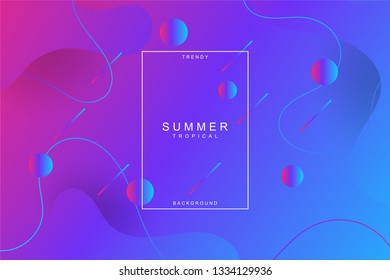 Minimal geometric composition with fluid shapes for landing page background. Liquid, wavy, gradient, flowing, dynamic shape background. Trendy and modern background color. Cool banner design template.