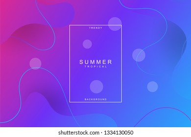 Minimal geometric composition with fluid shapes for landing page background. Liquid, wavy, gradient, flowing, dynamic shape background. Trendy and modern background color. Cool banner design template.