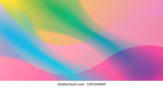 Minimal geometric composition with fluid shapes for landing page background. Liquid, wavy, gradient, flowing, dynamic shape background. Trendy and modern background color. Cool banner design template.