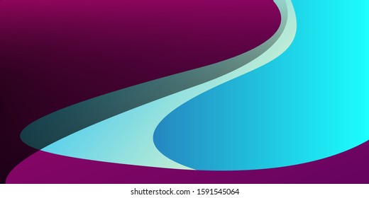 Minimal geometric composition with fluid shapes for landing page background. Liquid, wavy, gradient, flowing, dynamic shape background. Trendy and modern background color. Cool banner design template.