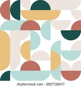 Minimale geometrische Zusammensetzung. Für Druck, Poster, Broschüre, Flyer. Vektorgrafik, flaches Design
