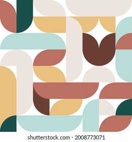 Minimal geometric composition. For print, poster, brochure, flyer. Vector illustration, flat design