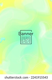 Minimal Geometric Cover Design with Gradient and Abstract Lines, Figures for your Business.  Booklet Fluid Rainbow Poster Design, Gradient Effect for Event.