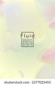 Minimal Geometric Cover Design with Gradient and Abstract Lines, Figures for your Business.  Page Fluid Rainbow Poster Design, Gradient Effect for Presentation.