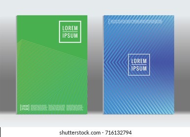 Minimal geometric cover. Vector abstract line pattern for poster design. Set of templates for business brochures. 2d prints for banner background. Graphic pattern for annual album backdrop.