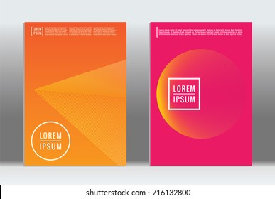 Minimal geometric cover. Vector abstract line pattern for poster design. Set of templates for business brochures. 2d prints for banner background. Graphic pattern for annual album backdrop.