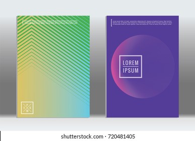 Minimal geometric cover. Vector abstract line pattern for poster design. Set of templates for business brochures. 2d prints for banner background. Graphic pattern for annual album backdrop.