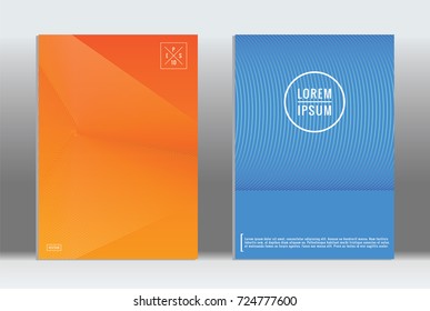 Minimal geometric cover. Vector abstract line pattern for poster design. Set of templates for business brochures. 2d prints for banner background. Graphic pattern for annual album backdrop.