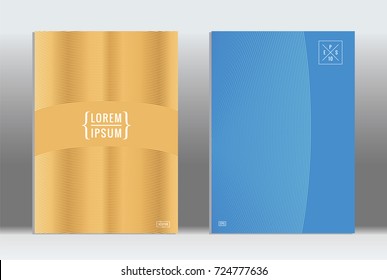 Minimal geometric cover. Vector abstract line pattern for poster design. Set of templates for business brochures. 2d prints for banner background. Graphic pattern for annual album backdrop.