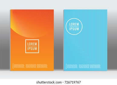 Minimal geometric cover. Vector abstract line pattern for poster design. Set of templates for business brochures. 2d prints for banner background. Graphic pattern for annual album backdrop.