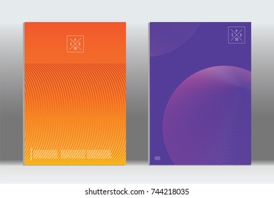 Minimal geometric cover. Vector abstract line pattern for poster design. Set of templates for business brochures. 2d prints for banner background. Graphic pattern for annual album backdrop.