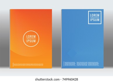 Cobertura geométrica mínima. Padrão de linha abstrata de vetor para design de pôster. Conjunto de modelos para folhetos de negócios. 2d imprime para fundo de banner. Padrão gráfico para o fundo do álbum anual.
