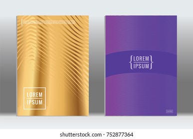 Minimal geometric cover. Vector abstract line pattern for poster design. Set of templates for business brochures. 2d prints for banner background. Graphic pattern for annual album backdrop.