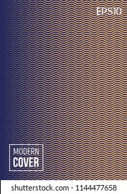 Minimal geometric cover, vector funky retro corporate identity design. Funky tech music party poster background. Blend minimal futuristic cover, linear corporate identity, trendy stripes ad banner