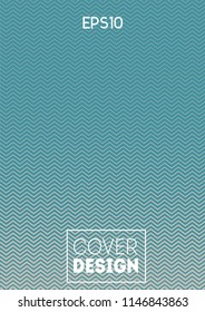 Minimal geometric cover, vector funky retro corporate identity template. Glitch neon music party wave halftones. Blend minimal geometric cover, futuristic corporate identity, trendy brand ad banner