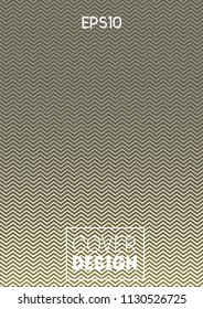 Minimal geometric cover, vector trendy retro corporate identity template. Glitch neon music party wave background. Blend minimal futuristic cover, linear corporate identity, trendy stripes ad banner