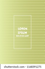 Minimal geometric cover, vector trendy retro corporate identity template. Glitch neon music party wave halftones. Blend minimal futuristic cover, linear corporate identity, trendy stripes ad banner