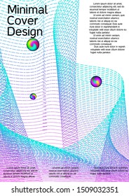 The minimal geometric coverage. Cover design. Suitable for creating a fashionable abstract cover, banner, poster, booklet.