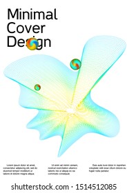 The minimal geometric coverage. Cover design. Suitable for creating a fashionable abstract cover, banner, poster, booklet.