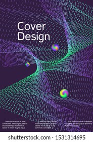 The minimal geometric coverage. Cover design. Vector sound flyer for creating a fashionable abstract cover, banner, poster, booklet.