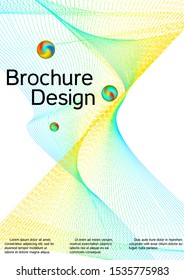 The minimal geometric coverage. Cover design. Vector sound flyer for creating a fashionable abstract cover, banner, poster, booklet.
