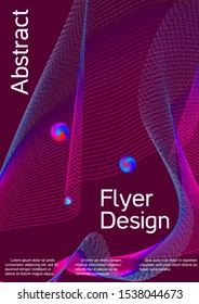 The minimal geometric coverage. Cover design. Sound flyer for creating a fashionable abstract cover, banner, poster, booklet.