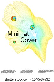 The minimal geometric coverage. Cover design. Suitable for creating a fashionable abstract cover, banner, poster, booklet.