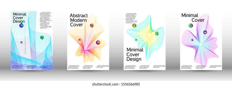The minimal geometric coverage. Cover design. Set of modern abstract musical backgrounds. Sound flyer for creating a fashionable  cover, banner, poster, booklet.